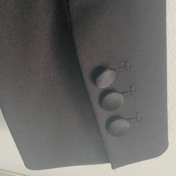 Black Satin trimmed blazer - Picture 4 of 10